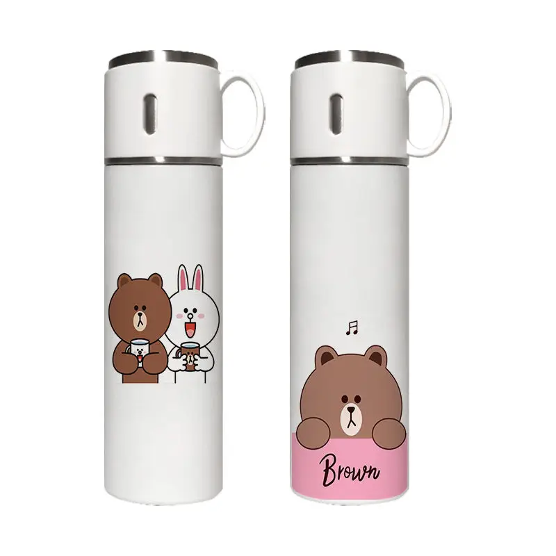 Brown Cartoon Thermos Cup Kawaii Fashion Personality Sally Chicken Anime Printing Water Cup 304 Stainless Student Portable Cups
Brown Cartoon Thermos Cup Kawaii Fashion Personality Sally Chicken Anime Printing Water Cup 304 Stainless Student Portable Cups