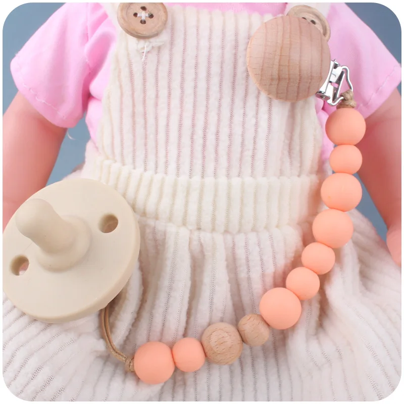 Beech Wood Chew Bead Pacifier Clips Chain Holder Newborn Soother Chains Nipple Holder For Babies Teething Baby Chew
Beech Wood Chew Bead Pacifier Clips Chain Holder Newborn Soother Chains Nipple Holder For Babies Teething Baby Chew