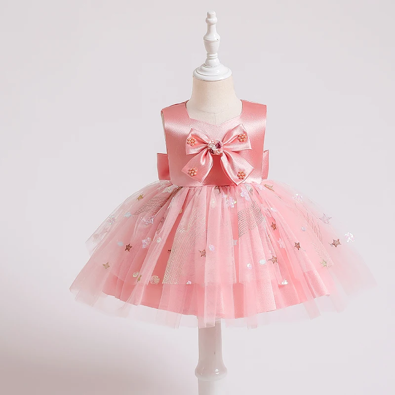 1 Year Baby Girl Clothes Newborn Christening Princess Birthday Party Children Baptism Summer Dresses Pink Beading Bow Vestidos
1 Year Baby Girl Clothes Newborn Christening Princess Birthday Party Children Baptism Summer Dresses Pink Beading Bow Vestidos