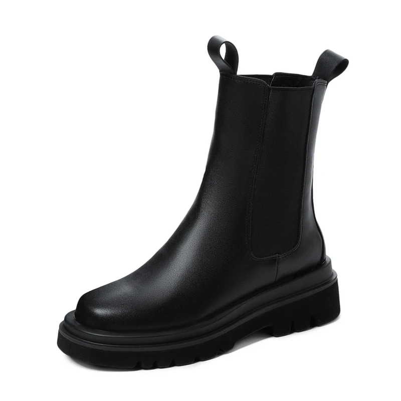 Autumn Winter Women Chelsea Boots Fake Leather Fashion Female Platform Heel Shoes Woman Black Sewing Round Toe Ankle Boots M247
Autumn Winter Women Chelsea Boots Fake Leather Fashion Female Platform Heel Shoes Woman Black Sewing Round Toe Ankle Boots M247