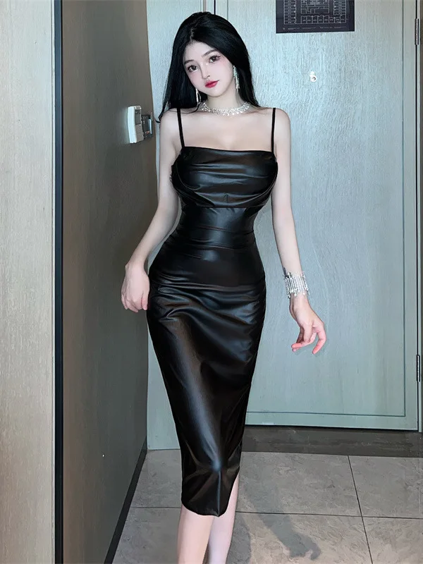 Temptation Elegant Passion Mature Gentle Fashion Charm Black Dress New Sexy Slim High Waist PU Leather Dress For Women ZYB9
Temptation Elegant Passion Mature Gentle Fashion Charm Black Dress New Sexy Slim High Waist PU Leather Dress For Women ZYB9