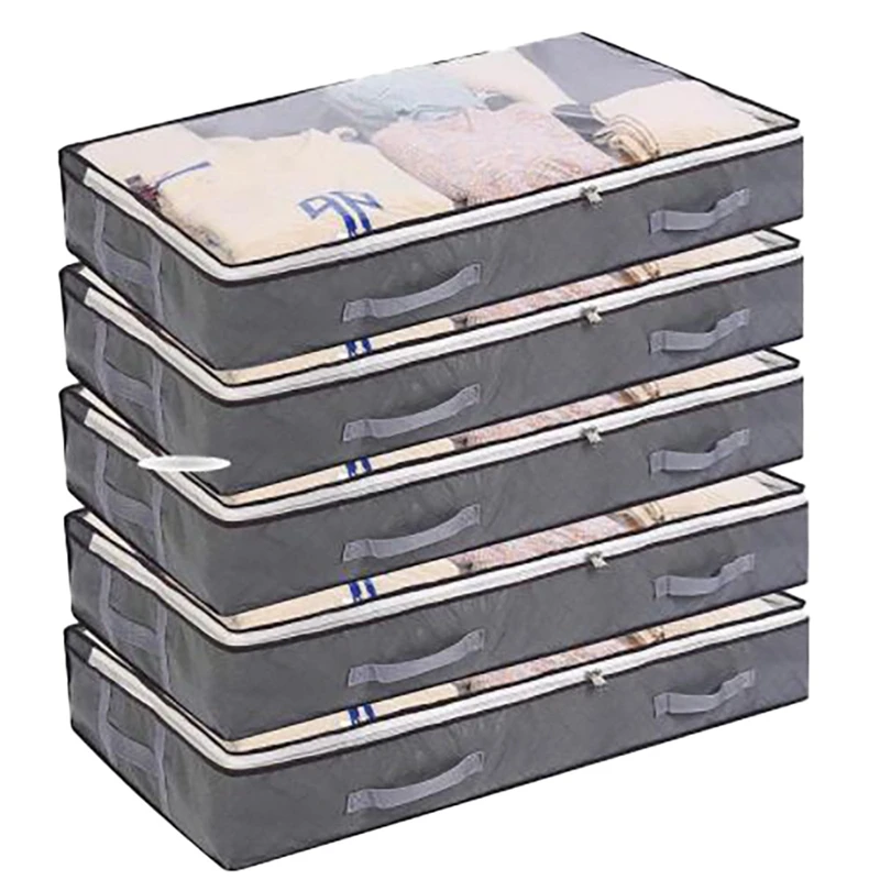 BEST3 Pack Underbed Storage Bags Foldable Clothes Storage Containers With Clear Window Reinforced Handles Zippered Organizer
BEST3 Pack Underbed Storage Bags Foldable Clothes Storage Containers With Clear Window Reinforced Handles Zippered Organizer