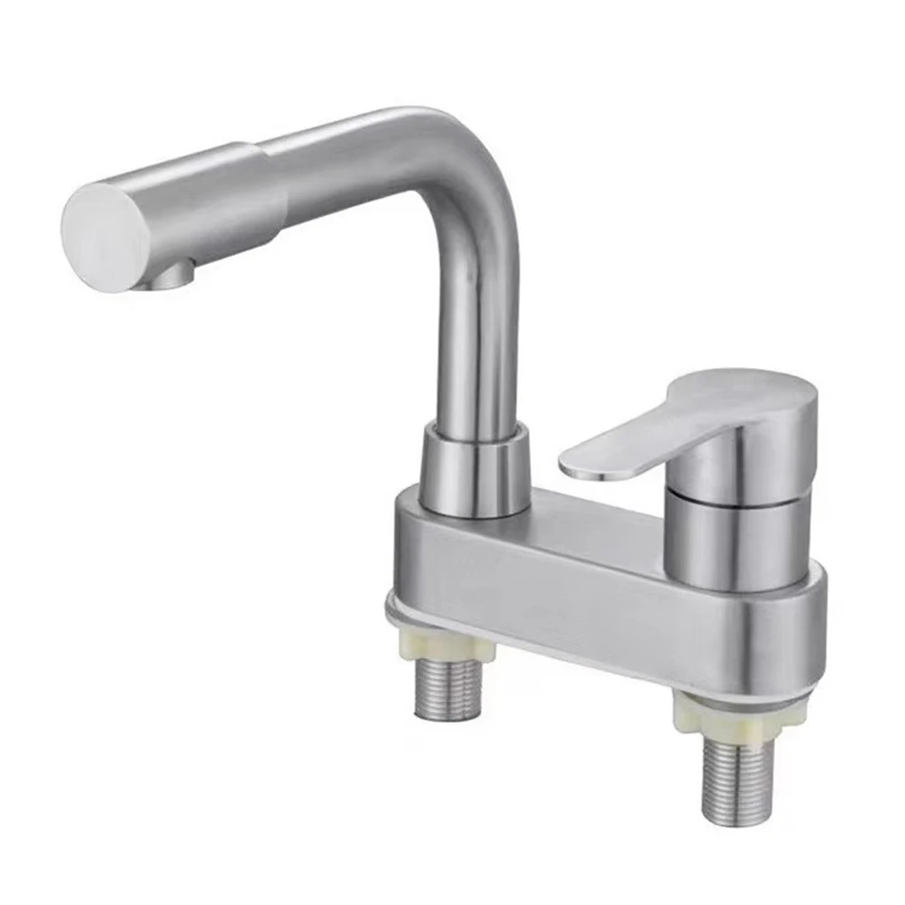 Basin Sink Bathroom Faucet Deck Mounted Hot Cold Water Basin Mixer Taps Metal Lavatory Sink Tap 304 Stainless Steel
Basin Sink Bathroom Faucet Deck Mounted Hot Cold Water Basin Mixer Taps Metal Lavatory Sink Tap 304 Stainless Steel