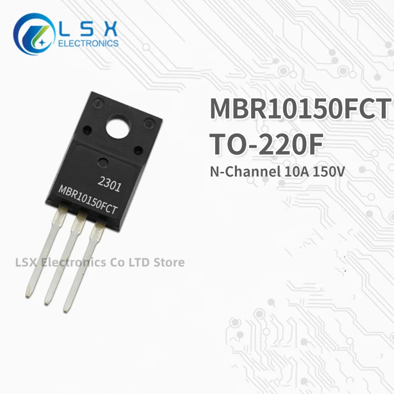 

10PCS NEW Original Factory Direct Sales MBR10150FCT TO-220F Encapsulation N Channel MOS Field effect transistor 10A 150V