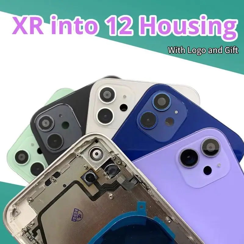 New Housing For iPhone xr Modified 12 Back cover 11 Middle Frame to 12 Square Blue Black With Flash Cable +Logo
New Housing For iPhone xr Modified 12 Back cover 11 Middle Frame to 12 Square Blue Black With Flash Cable +Logo