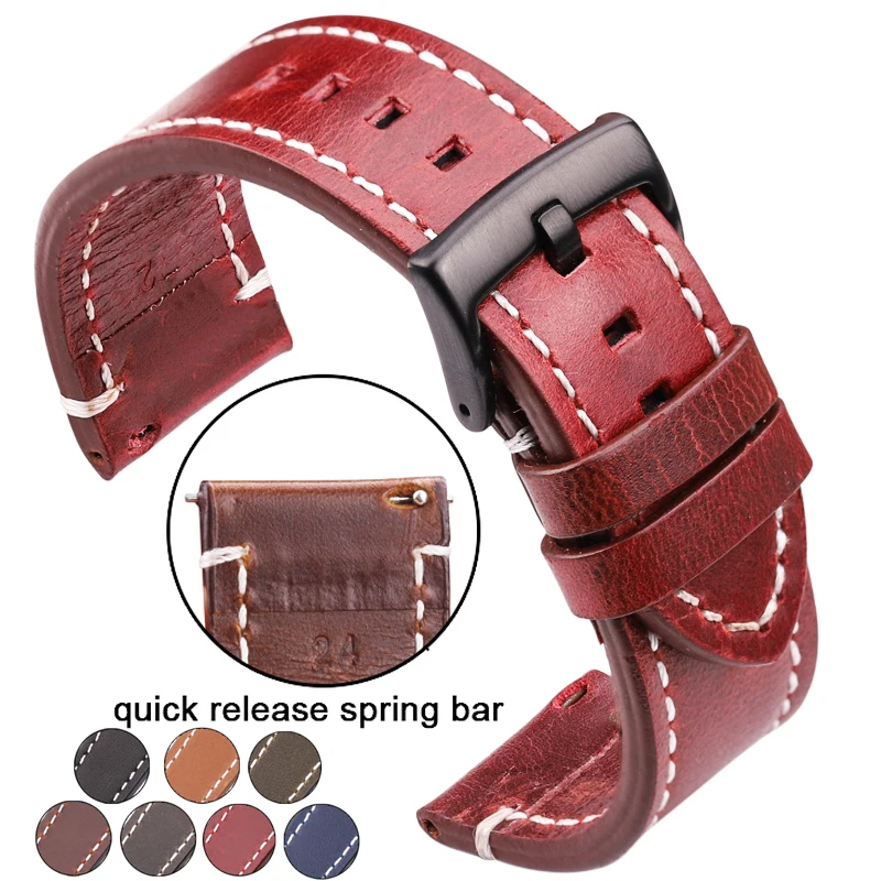 Genuine Leather Watchband For Huawei Samsung Watch Band 18mm 20mm 22mm 24mm Women Men Cowhide Retro Strap Belt Accessories
Genuine Leather Watchband For Huawei Samsung Watch Band 18mm 20mm 22mm 24mm Women Men Cowhide Retro Strap Belt Accessories