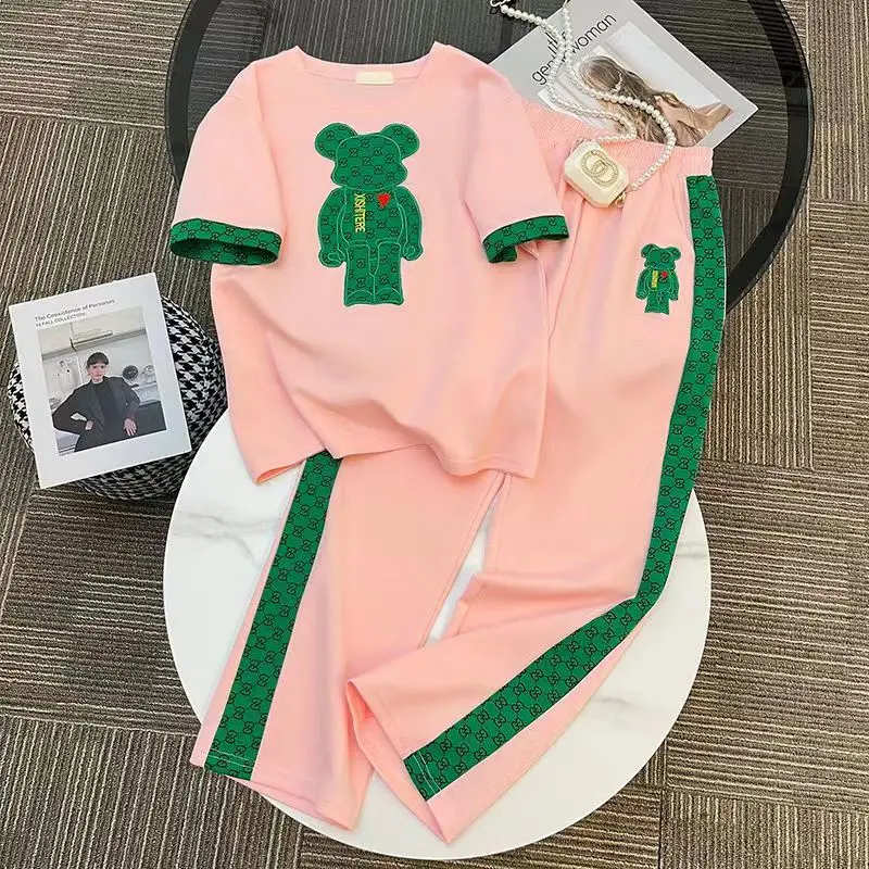 Girls Leisure Set Summer 2023 New Fashionable And Fashionable Mid Size Childrens Short Sleeve Summer Sports Two Piece Set Kids
Girls Leisure Set Summer 2023 New Fashionable And Fashionable Mid Size Childrens Short Sleeve Summer Sports Two Piece Set Kids