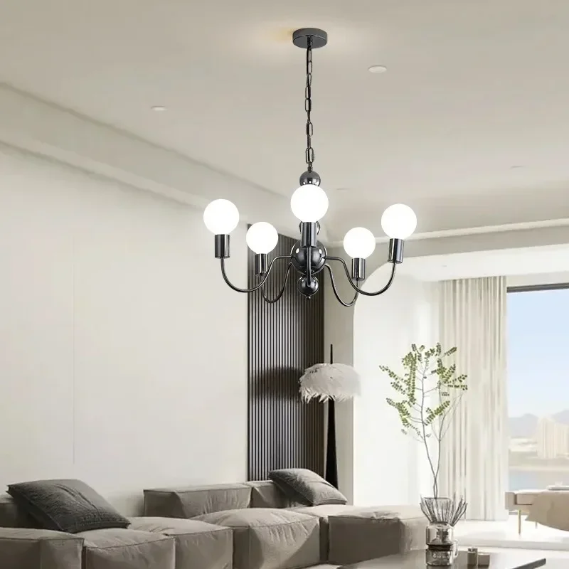 Medieval Restaurant Bedroom Light French Pearl Black Ball Chandelier Minimalist Nordic Retro Living Room Lamp
Medieval Restaurant Bedroom Light French Pearl Black Ball Chandelier Minimalist Nordic Retro Living Room Lamp
