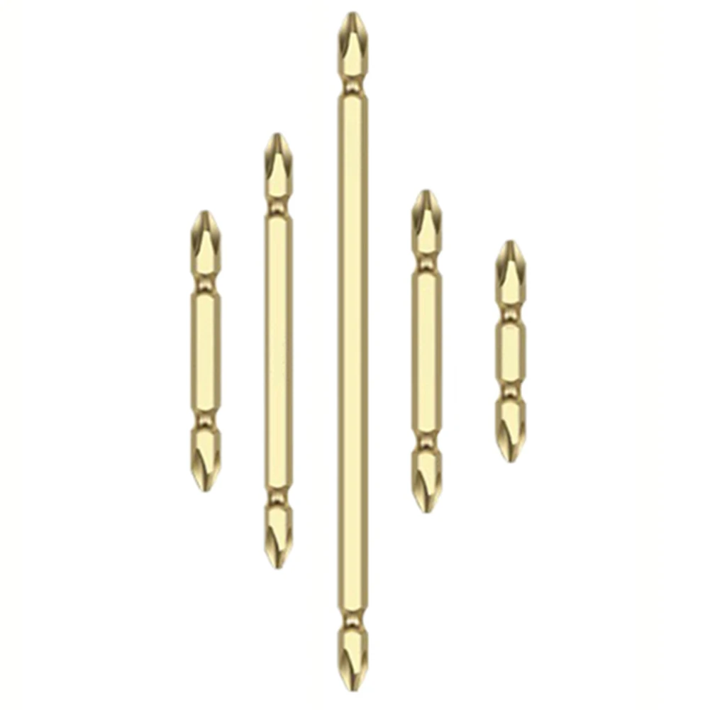 5 Piece Gold Alloy Steel PH2 Double Head Hex Shank Screwdriver Bit Set for Electric Impact Drills and Screwdrivers
5 Piece Gold Alloy Steel PH2 Double Head Hex Shank Screwdriver Bit Set for Electric Impact Drills and Screwdrivers