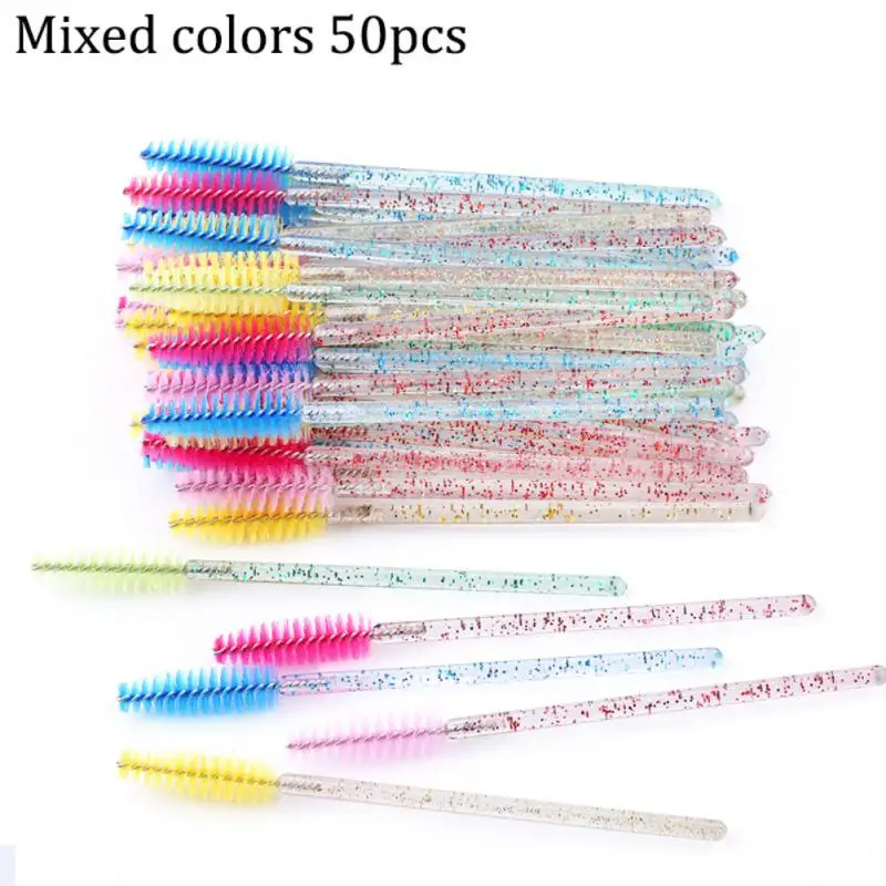 Makeup brushes Disposable Crystal Eyebrow brush Diamond Handle Mascara Wand Applicator Eye Lashes Eyelash Extension Tools
Makeup brushes Disposable Crystal Eyebrow brush Diamond Handle Mascara Wand Applicator Eye Lashes Eyelash Extension Tools
