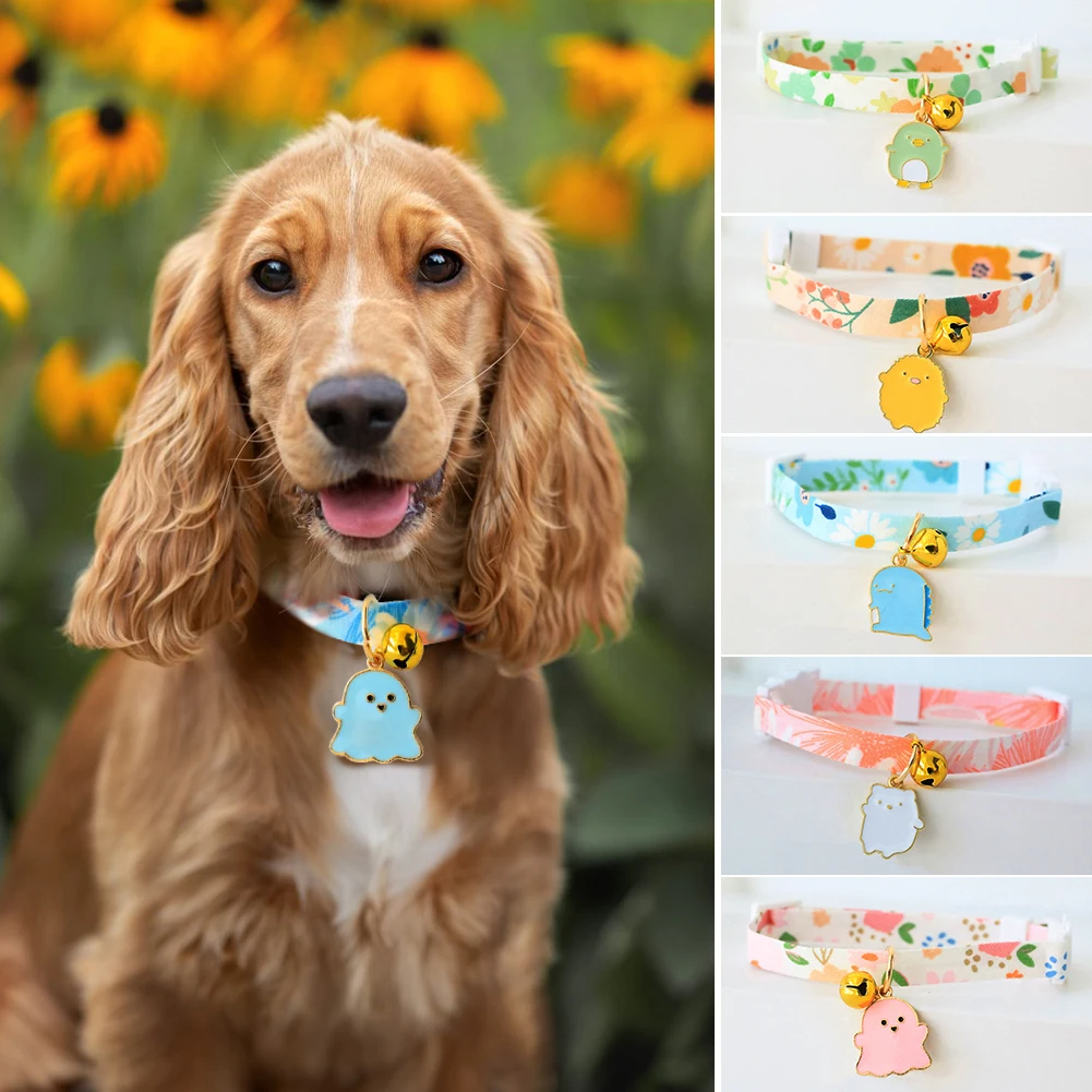 Adjustable Cat Collar with Bell Necklace Cute Pet Cat Dog Pendant Safety Collar Four Seasons General Pets Supplies
Adjustable Cat Collar with Bell Necklace Cute Pet Cat Dog Pendant Safety Collar Four Seasons General Pets Supplies