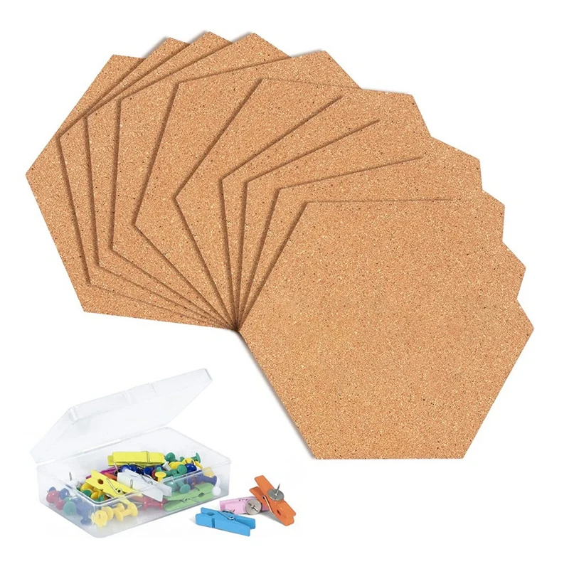 Cork Bulletin Board Hexagon-1/2Inch Thick Self-Adhesive Cork Board Tiles,Decorative Display Boards For Home Office Decor
Cork Bulletin Board Hexagon-1/2Inch Thick Self-Adhesive Cork Board Tiles,Decorative Display Boards For Home Office Decor