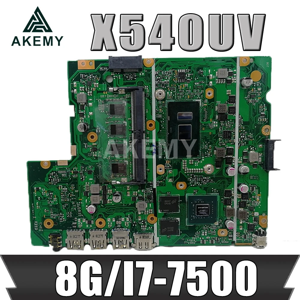 Материнская плата X540UB для ноутбуков ASUS X540UB X540UV X540UBR, оригинальная материнская плата 8GB-RAM I7-7500U (V2G) 90NB0HE0-R00040
Материнская плата X540UB для ноутбуков ASUS X540UB X540UV X540UBR, оригинальная материнская плата 8GB-RAM I7-7500U (V2G) 90NB0HE0-R00040