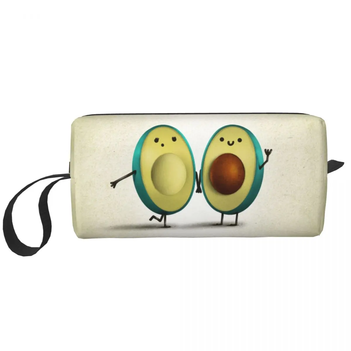 

Travel Avocado Love Toiletry Bag Cute Fruit Vegan Makeup Cosmetic Organizer for Women Beauty Storage Bags Dopp Kit Case Box