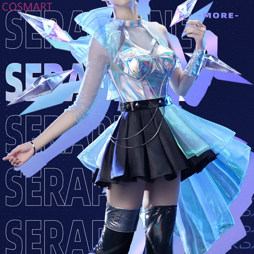 COSMART Game LOL Cosplay All Out More KDA Seraphine Cosplay Costume K/DA Halloween Uniform Dress Cos Clothing Full Set
COSMART Game LOL Cosplay All Out More KDA Seraphine Cosplay Costume K/DA Halloween Uniform Dress Cos Clothing Full Set