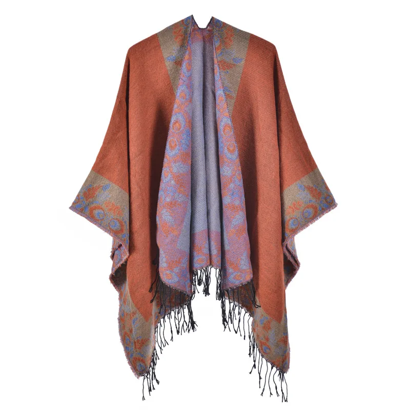 2023 Poncho Autumn and Winter Women's Double Sided Large Shawl Fashion Photograph Imitation Cashmere Warm Cloaks Lady Capes O2
2023 Poncho Autumn and Winter Women's Double Sided Large Shawl Fashion Photograph Imitation Cashmere Warm Cloaks Lady Capes O2