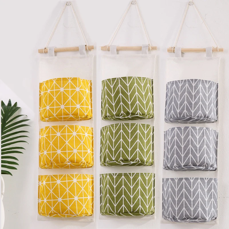 Wall Mounted Storage With Three Pocket Wardrobe Sundries Organizer Bedroom Door Back Hanging Pouch Cosmetics Toys Storage
Wall Mounted Storage With Three Pocket Wardrobe Sundries Organizer Bedroom Door Back Hanging Pouch Cosmetics Toys Storage