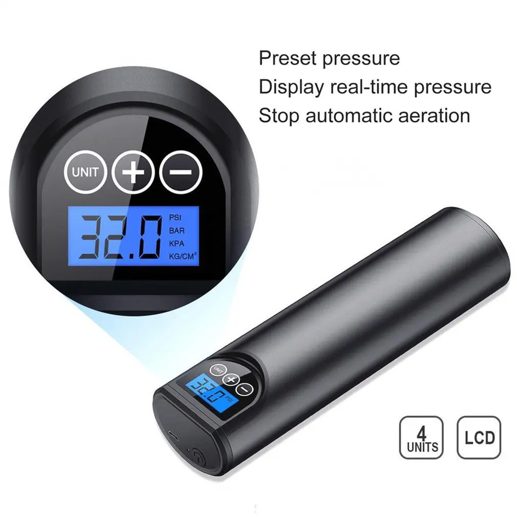 Rechargeable Air Pump Tire Inflator Cordless Portable Compressor Digital Car Tyre Pump For Car Bicycle Tires Balls
Rechargeable Air Pump Tire Inflator Cordless Portable Compressor Digital Car Tyre Pump For Car Bicycle Tires Balls