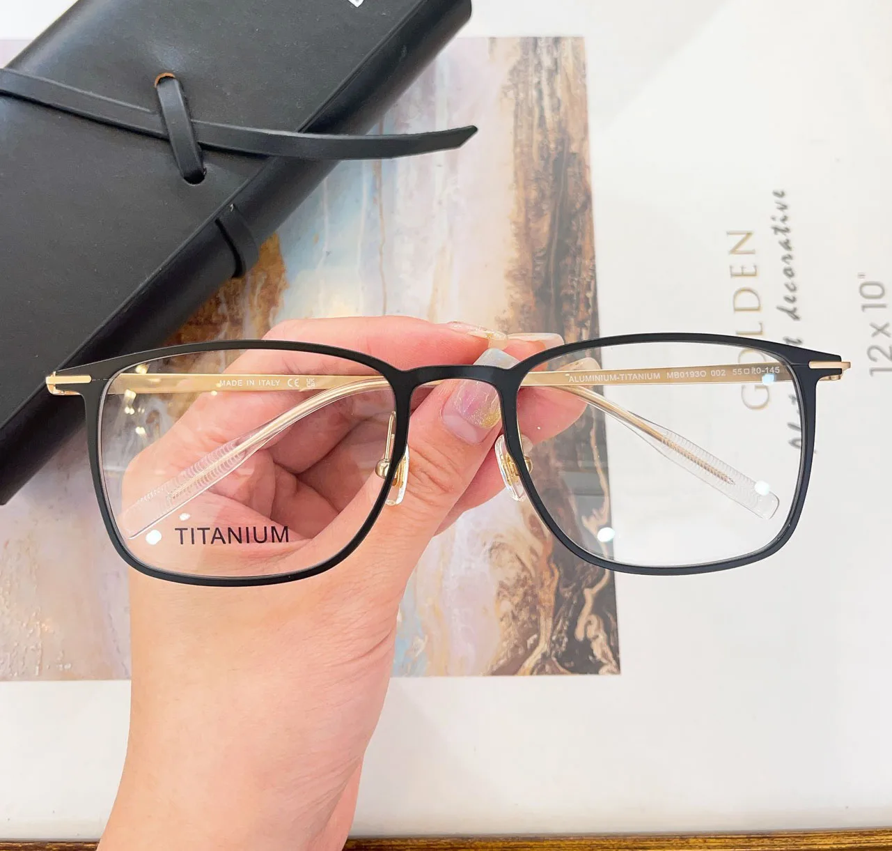 High Quality Brand Disigner Titanuim Glasses Frame Customize Prescription Lens MB0193
High Quality Brand Disigner Titanuim Glasses Frame Customize Prescription Lens MB0193