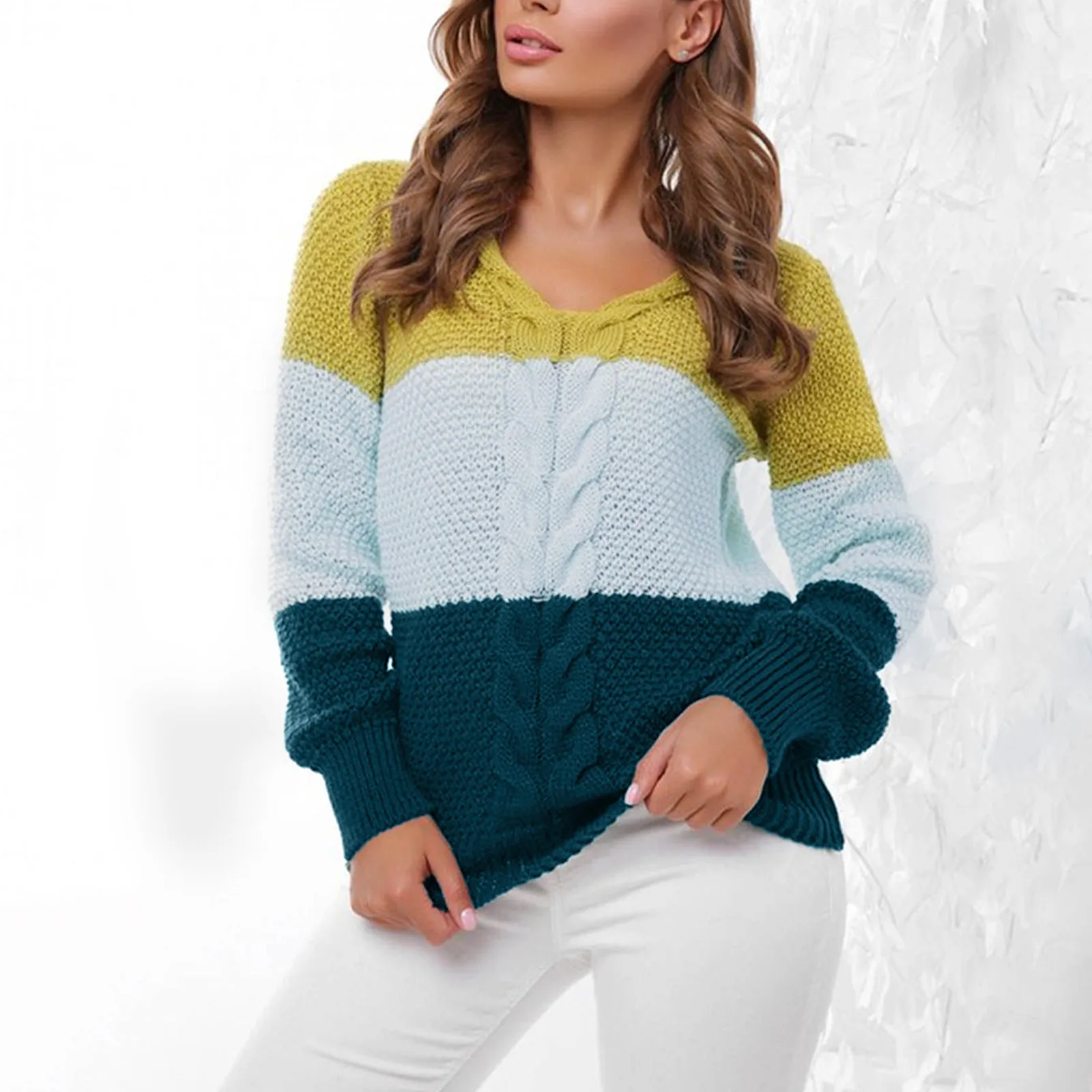 Pullovers Top Knitting Long-Sleeved Leisure V Neck Wrap Sweater Pullover Warm Clothes Toddler Boy Knit Sweater Loose Pullover
Pullovers Top Knitting Long-Sleeved Leisure V Neck Wrap Sweater Pullover Warm Clothes Toddler Boy Knit Sweater Loose Pullover