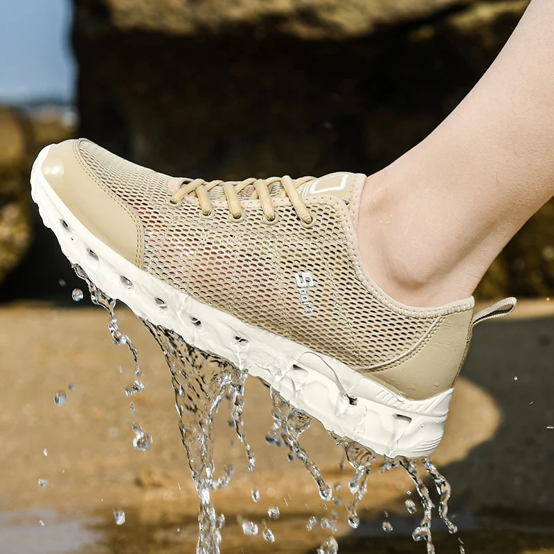 Men's Beach Comfort Water Shoes Spring Summer Mesh Breathable Sneakers Men's Lightweight Wading Shoes Size 39-48
Men's Beach Comfort Water Shoes Spring Summer Mesh Breathable Sneakers Men's Lightweight Wading Shoes Size 39-48