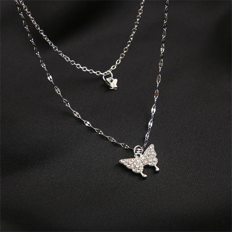Creative Necklace for Women Double Butterfly Pendant Clavicle Chain Jewelry Wholesale
Creative Necklace for Women Double Butterfly Pendant Clavicle Chain Jewelry Wholesale