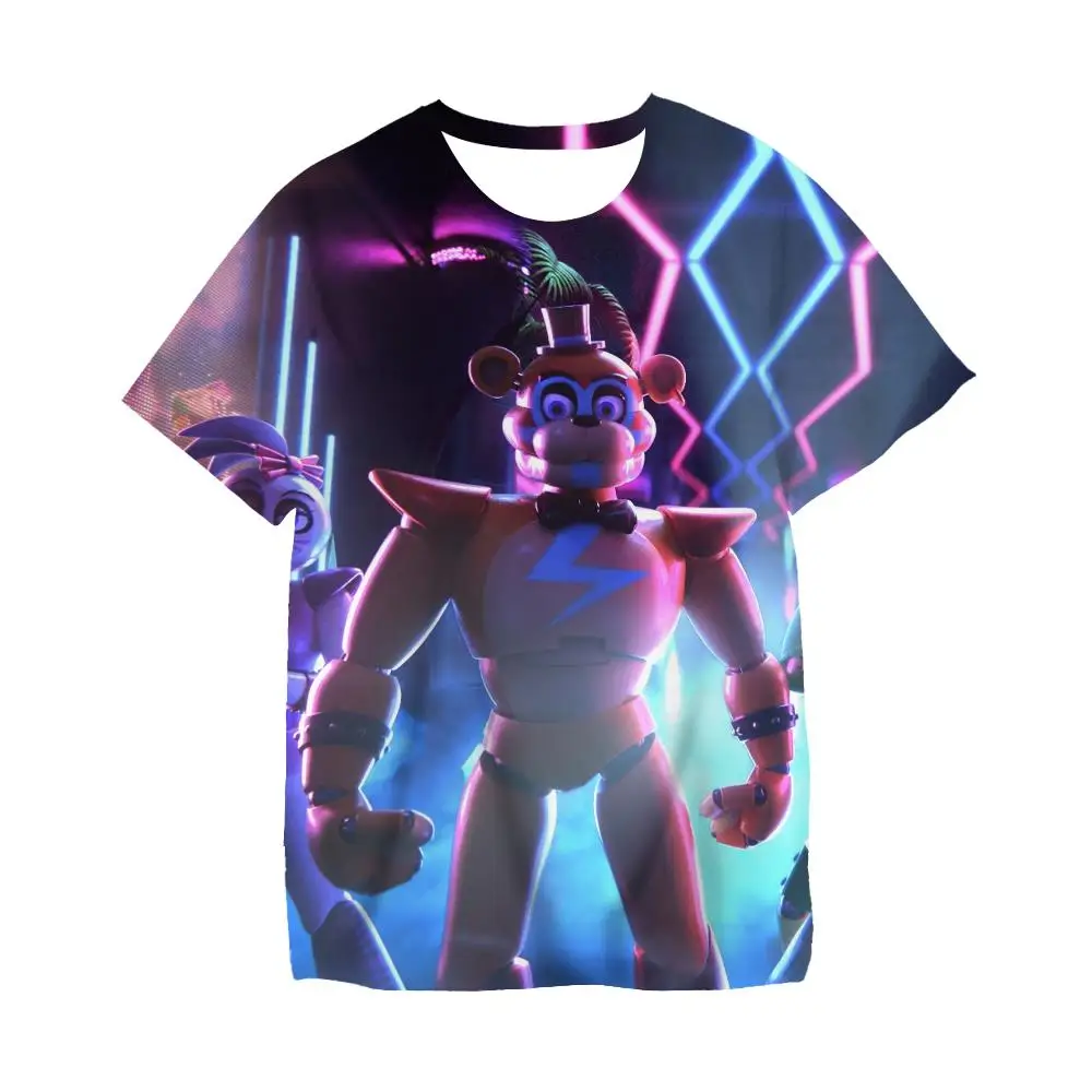 Boys Fnaf Tshirts 3D Cartoon Video Game Girls Clothes Kids Friday Night Funkin T-shirt Children Summer Short Sleeve T Shirt Tops
Boys Fnaf Tshirts 3D Cartoon Video Game Girls Clothes Kids Friday Night Funkin T-shirt Children Summer Short Sleeve T Shirt Tops
