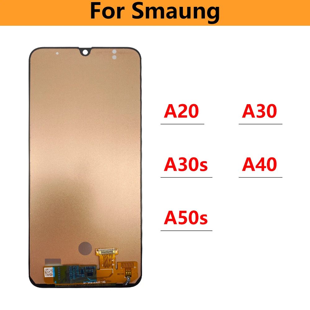 Дисплей для Samsung A50 A20 A30 A30S A40 A50S, дисплей с рамкой и сенсорным экраном, дигитайзер, запасные части
Дисплей для Samsung A50 A20 A30 A30S A40 A50S, дисплей с рамкой и сенсорным экраном, дигитайзер, запасные части