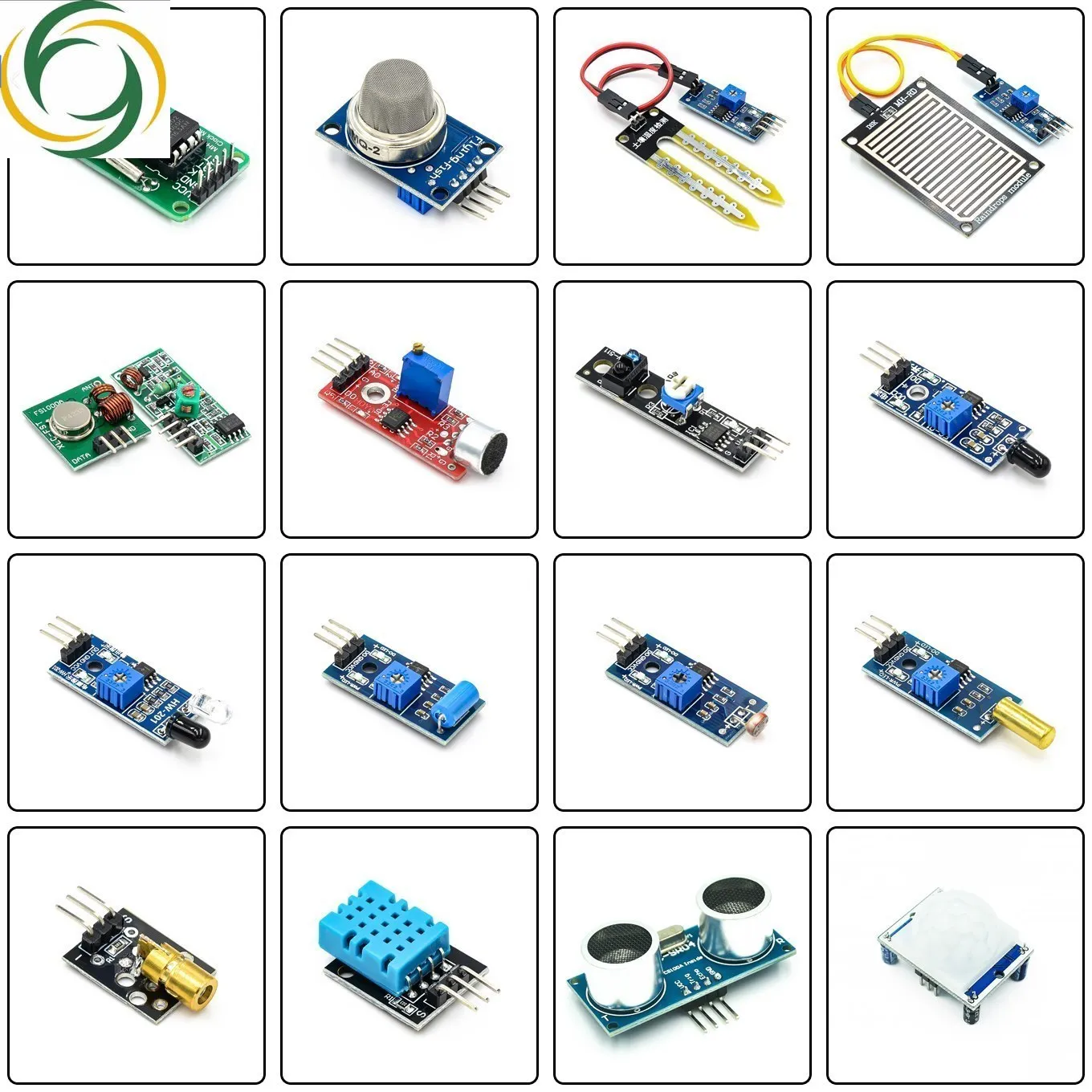 

Комплект модулей 16 в 1, супер Стартовые наборы датчиков для Arduino UNO R3 Mega2560 Mega328 для Raspberry Pi 3 2 Model B K62