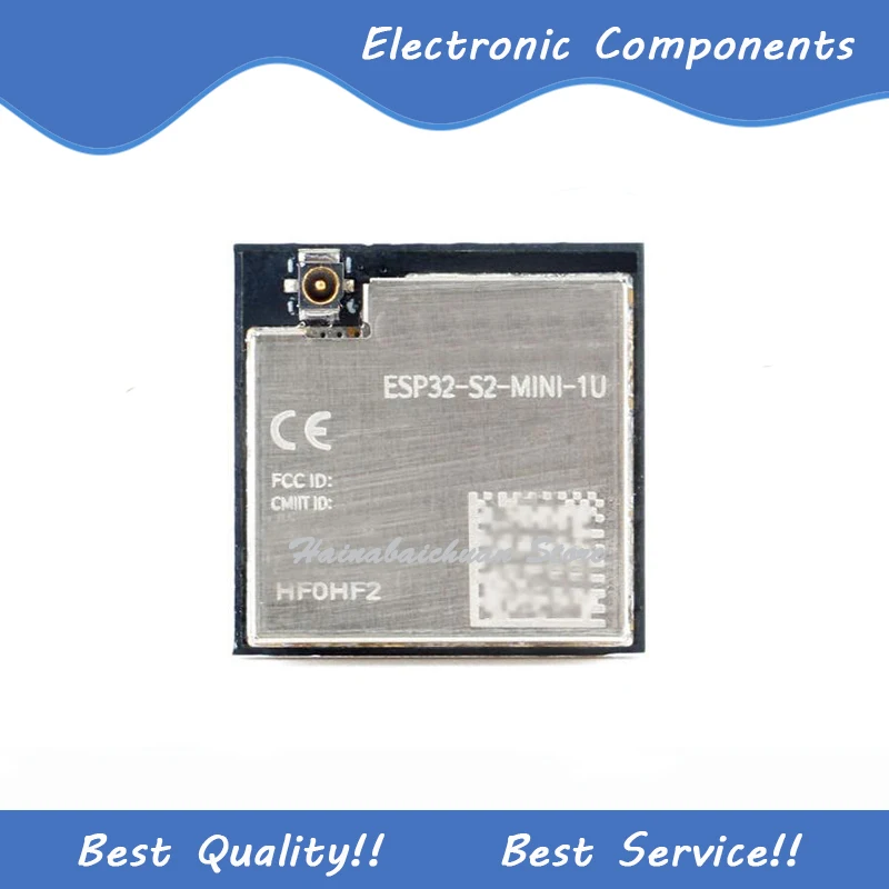 1 шт./партия, встроенный 32-битный модуль Wi-Fi MCU ESP32-S2-MINI-1U 
1 шт./партия, встроенный 32-битный модуль Wi-Fi MCU ESP32-S2-MINI-1U
