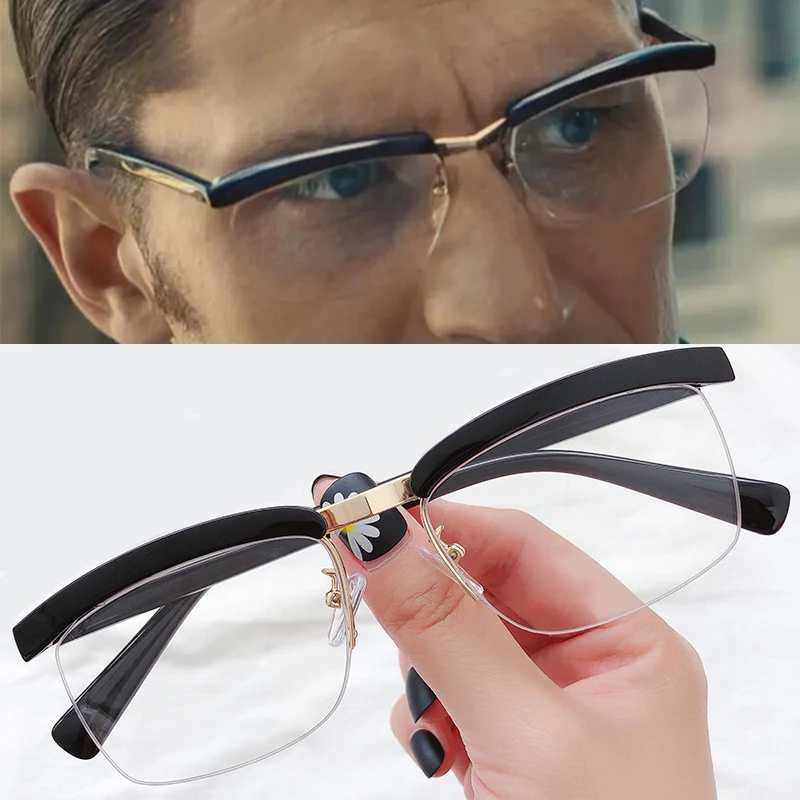 Fashion Tom Hardy Cosplay Ronald Kray Legend Glasses Eyewear Half Frame Eyeglasses Unisex Adult Prop Accessories
Fashion Tom Hardy Cosplay Ronald Kray Legend Glasses Eyewear Half Frame Eyeglasses Unisex Adult Prop Accessories