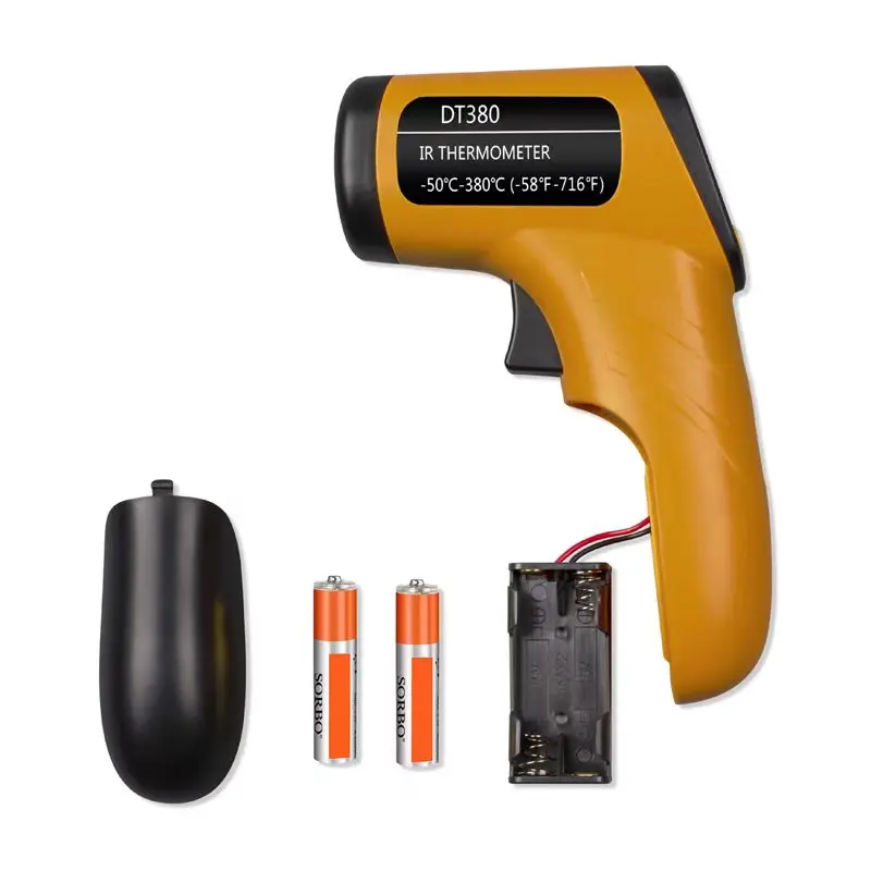 Digital Laser Infrared Thermometer -50~380 Degree Temperature Measuring Gun LCD Industrial Pyrometer Temperature meter
Digital Laser Infrared Thermometer -50~380 Degree Temperature Measuring Gun LCD Industrial Pyrometer Temperature meter