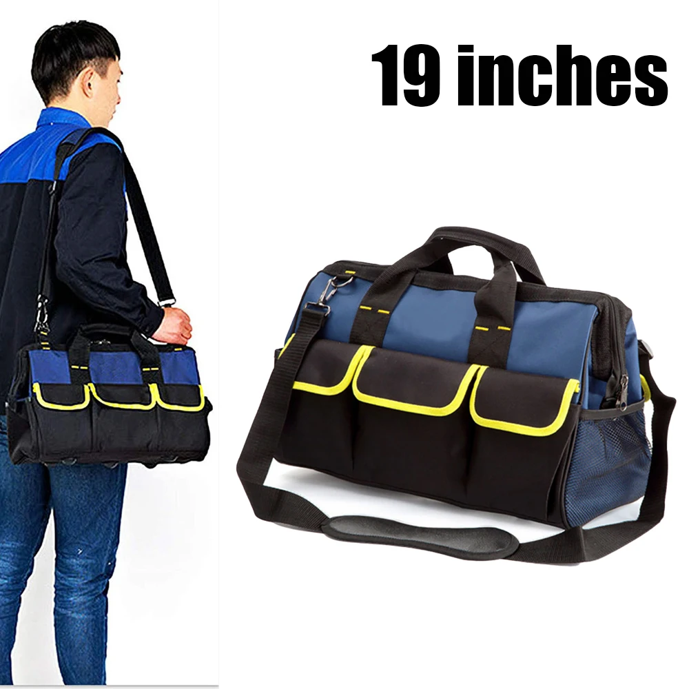 1680D Oxford Cloth Multifunctional Capacity Canvas Tool Bag Multi-pocket Adjustable Strap Tool Organizer Pouch for Electrician
1680D Oxford Cloth Multifunctional Capacity Canvas Tool Bag Multi-pocket Adjustable Strap Tool Organizer Pouch for Electrician