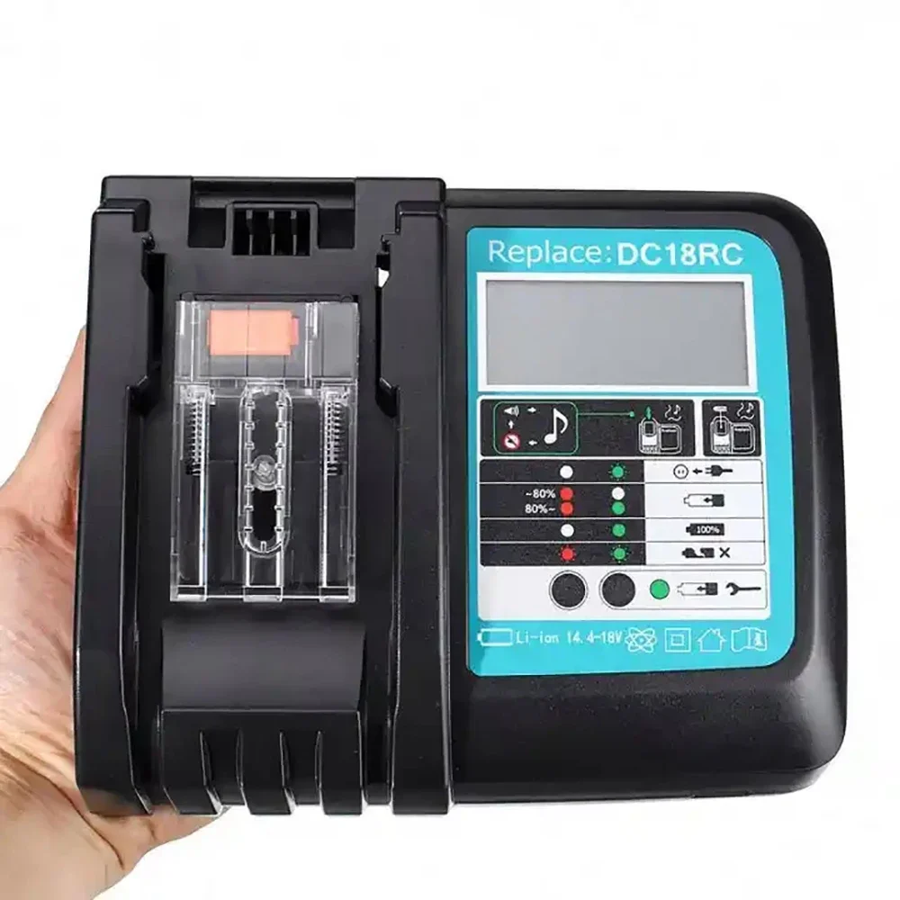 2023 Upgrade DC18RC Battery Charger 3A For Makita 14.4V 18V Bl1830 Bl1430 BL1860 BL1890 Tool Power Charger with LED Screen
2023 Upgrade DC18RC Battery Charger 3A For Makita 14.4V 18V Bl1830 Bl1430 BL1860 BL1890 Tool Power Charger with LED Screen