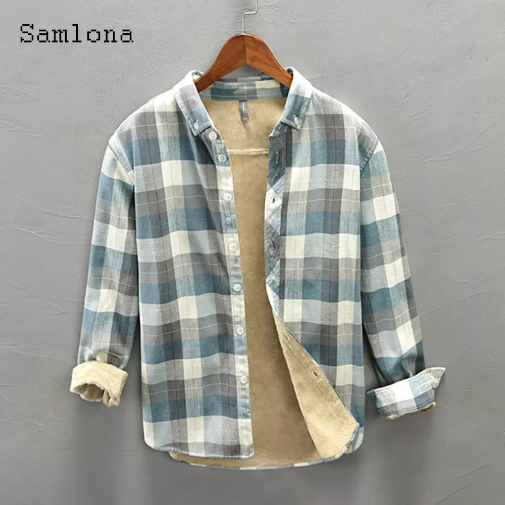 NEW IN Plus Size Men Fashion Thick Plush Shirts 2022 Winter Velvet Blouse Lepal Collar Model Plaid Tops New Casual Slim Male Out
NEW IN Plus Size Men Fashion Thick Plush Shirts 2022 Winter Velvet Blouse Lepal Collar Model Plaid Tops New Casual Slim Male Out