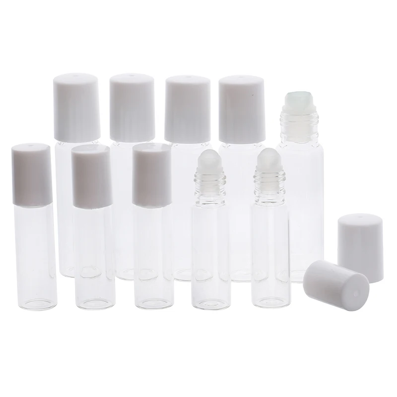 5ml/10ml Glass Roller Bottles Empty Clear Bottle With Roll On Ball Empty Cosmetic Essential Oil Vial Transparent Glass Tube
5ml/10ml Glass Roller Bottles Empty Clear Bottle With Roll On Ball Empty Cosmetic Essential Oil Vial Transparent Glass Tube