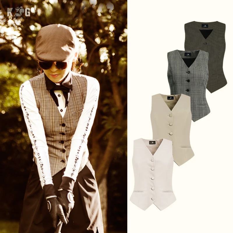 Korean Golf Export British Slim Fit Slim Vest Suit Jacket Short Sleeveless Retro Vest Women's Spring and Autumn
Korean Golf Export British Slim Fit Slim Vest Suit Jacket Short Sleeveless Retro Vest Women's Spring and Autumn