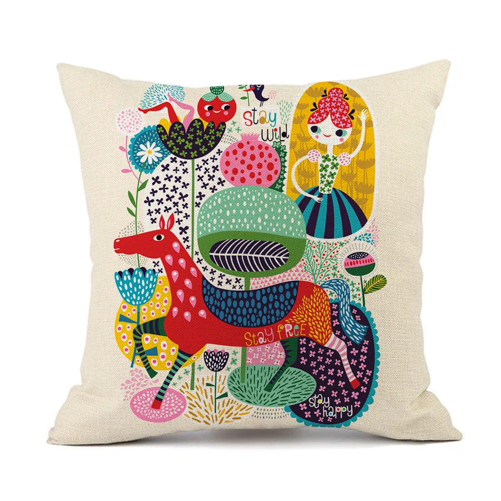 Watercolor Nordic Art Pillowcase Alpaca Deer Head Animal Print Throw Pillow Cover Cotton and Linen Boy Girls Cushion Cover 45x45
Watercolor Nordic Art Pillowcase Alpaca Deer Head Animal Print Throw Pillow Cover Cotton and Linen Boy Girls Cushion Cover 45x45