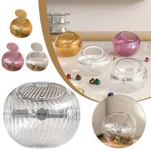 Transparent Spherical Coffee Capsules Storage Box Large Desktop Open With Capacity Decoration Lid Jar Organizer Candy Snack