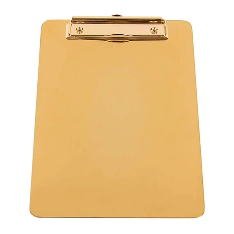 Clipboard File Folder Holder Golden Stainless Steel Clip Board Low Profile Clip For Office Business School
Clipboard File Folder Holder Golden Stainless Steel Clip Board Low Profile Clip For Office Business School