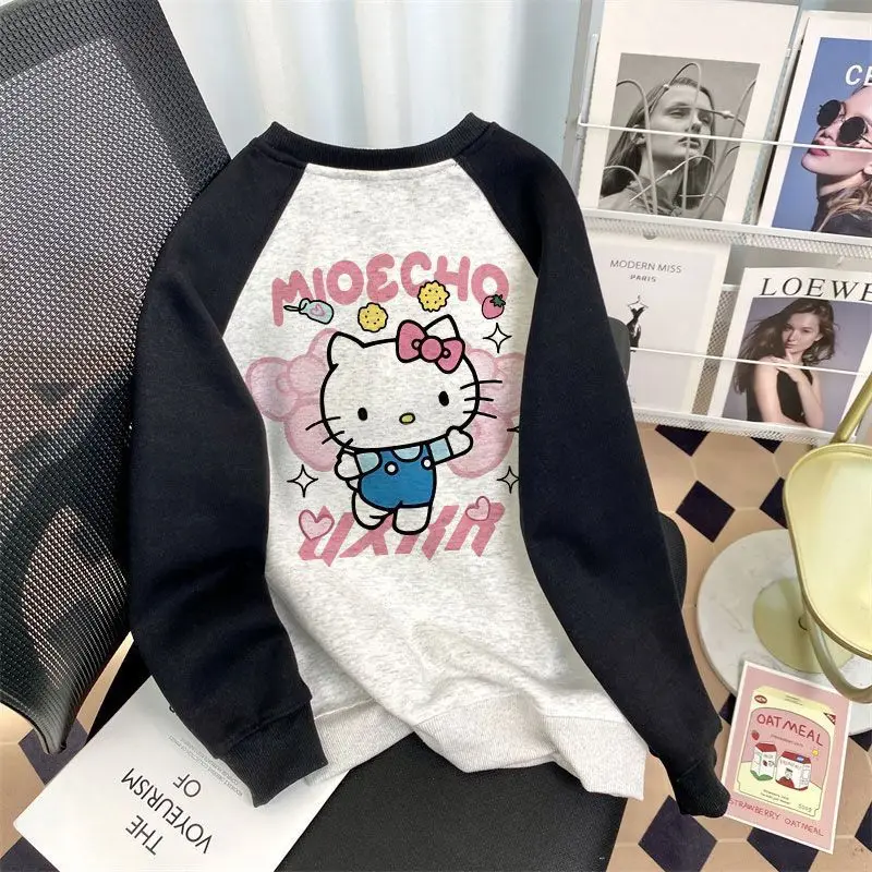 Sanrio Hello Kitty Printed Children Round Neck Sweater Autumn Clash of Colours Cartoon Students Long-Sleeved Tops Tide Kid Gifts
Sanrio Hello Kitty Printed Children Round Neck Sweater Autumn Clash of Colours Cartoon Students Long-Sleeved Tops Tide Kid Gifts