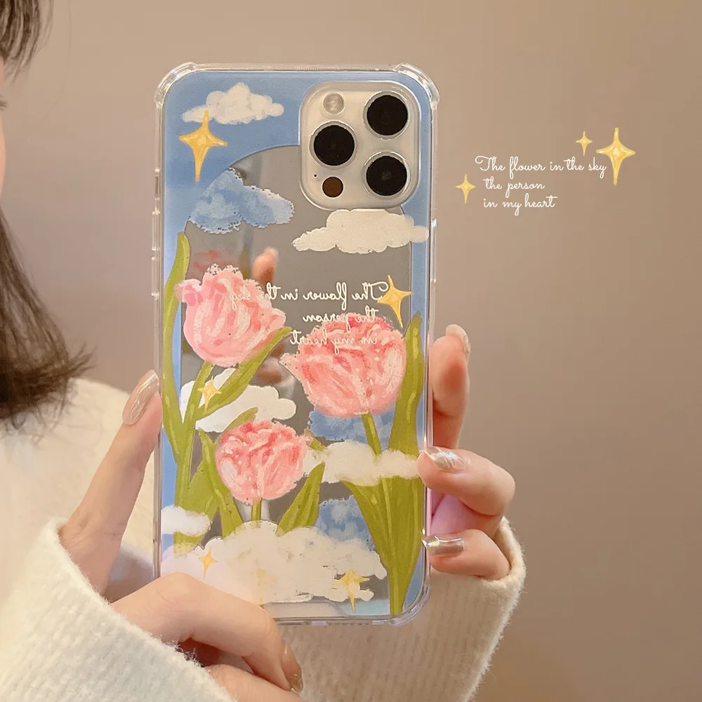 Sweet Mirror Tulip Flower Star Cloud Art Retro Case iPhone 13 12 11 Pro Max Xr Xs Max 7 8 Plus Case Cute Case
Sweet Mirror Tulip Flower Star Cloud Art Retro Case iPhone 13 12 11 Pro Max Xr Xs Max 7 8 Plus Case Cute Case
