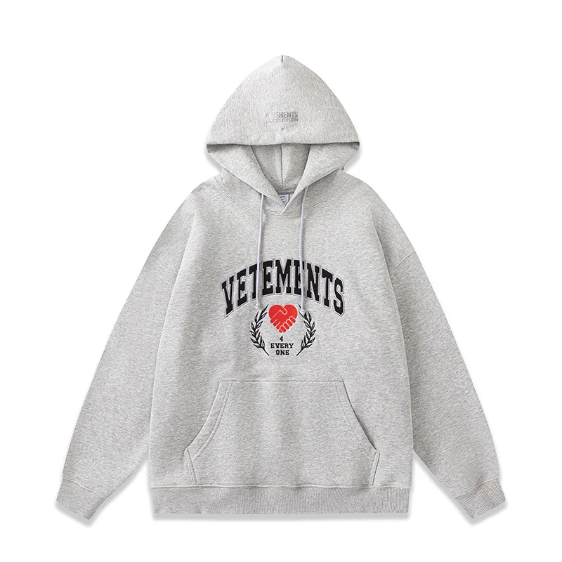 New Gray Black Vetements Hoodie Embroidered Handshake Logo Vintage Casual Mens Womens Oversized VTM Hooded Sweatshirt
New Gray Black Vetements Hoodie Embroidered Handshake Logo Vintage Casual Mens Womens Oversized VTM Hooded Sweatshirt