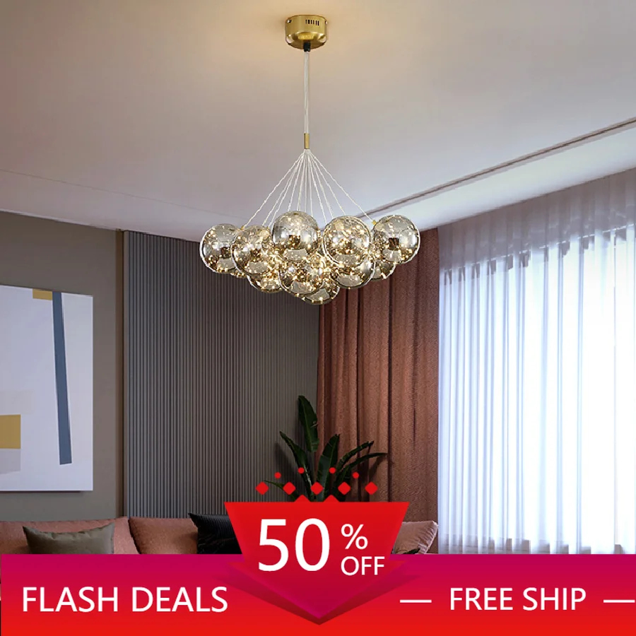 Light Luxury Led Gypsophila Chandelier Home Living Bedroom Dining Room Glass Ball Lamp Creative Indoor Lighting Decor Chandelier
Light Luxury Led Gypsophila Chandelier Home Living Bedroom Dining Room Glass Ball Lamp Creative Indoor Lighting Decor Chandelier
