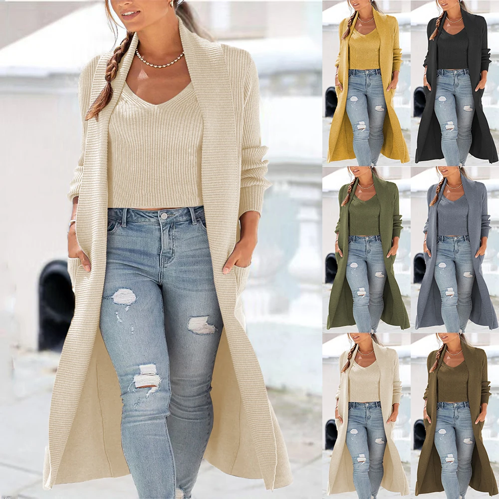 Coat+Vest Winter Overcoat Set Women Elastic Long Cardigan Coat Warm Chunky Knitting Tank Top Sweater Women Coat Suit Jackets
Coat+Vest Winter Overcoat Set Women Elastic Long Cardigan Coat Warm Chunky Knitting Tank Top Sweater Women Coat Suit Jackets