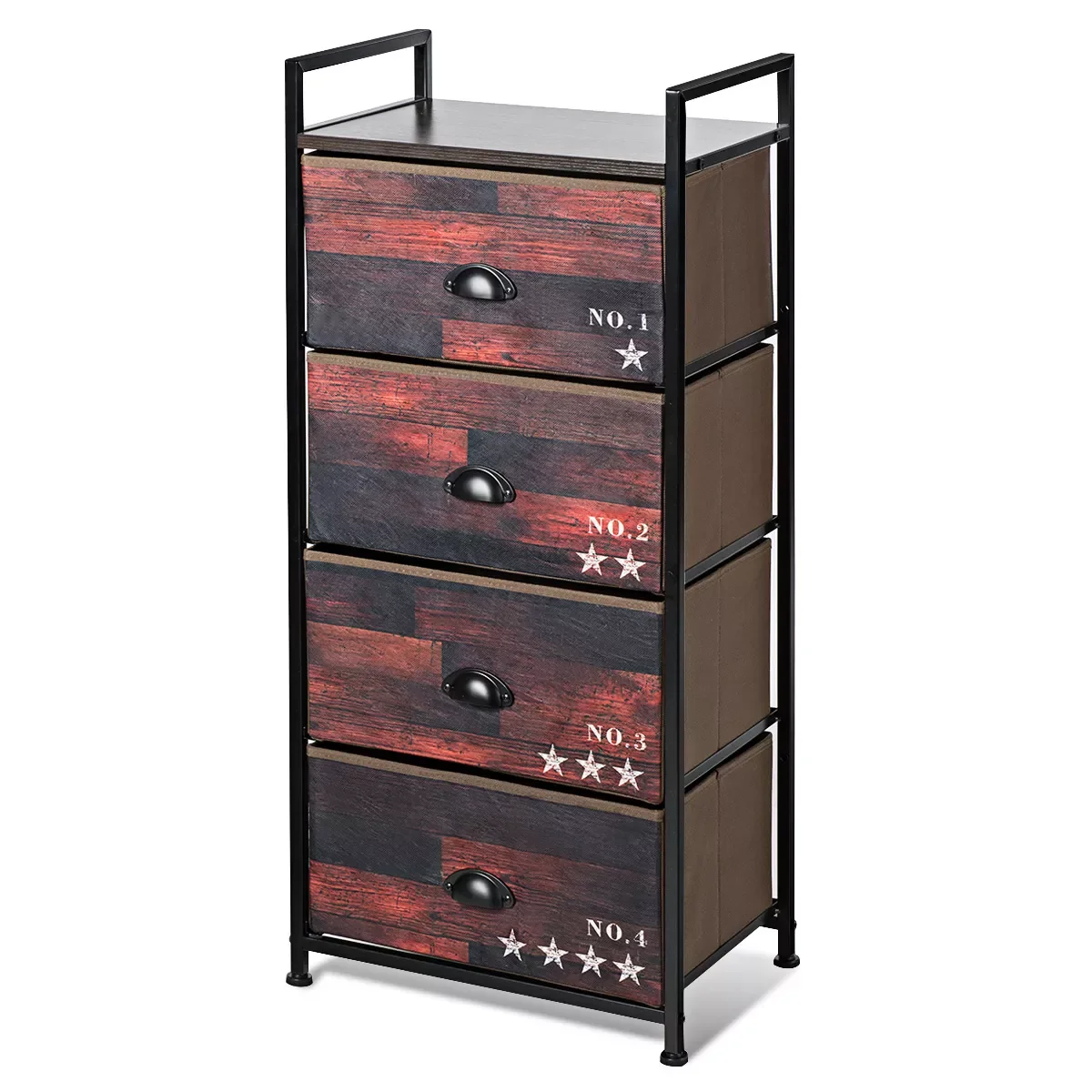 Costway 4 Drawer Fabric Dresser Storage Tower Nightstand Sturdy Steel Frame Closet
Costway 4 Drawer Fabric Dresser Storage Tower Nightstand Sturdy Steel Frame Closet