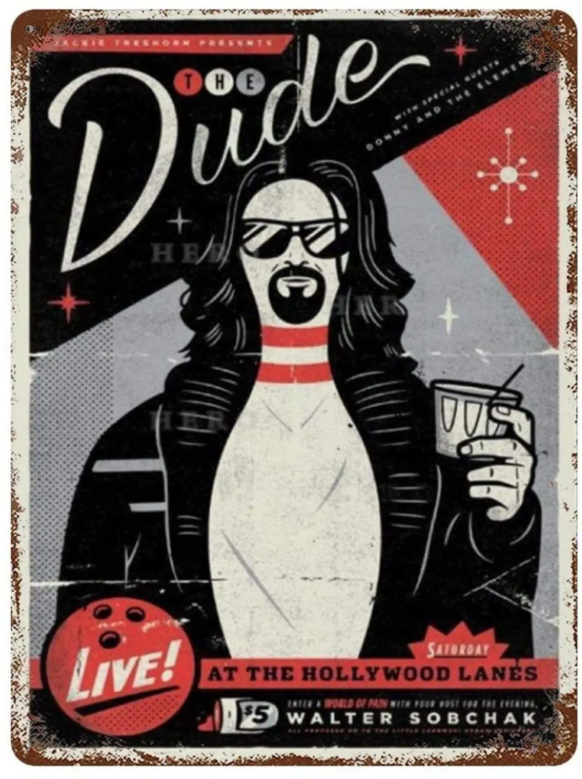 The Big Lebowski Vintage Tin Sign Art Iron Painting Rusty Poster Decoration Aluminum plaque
The Big Lebowski Vintage Tin Sign Art Iron Painting Rusty Poster Decoration Aluminum plaque