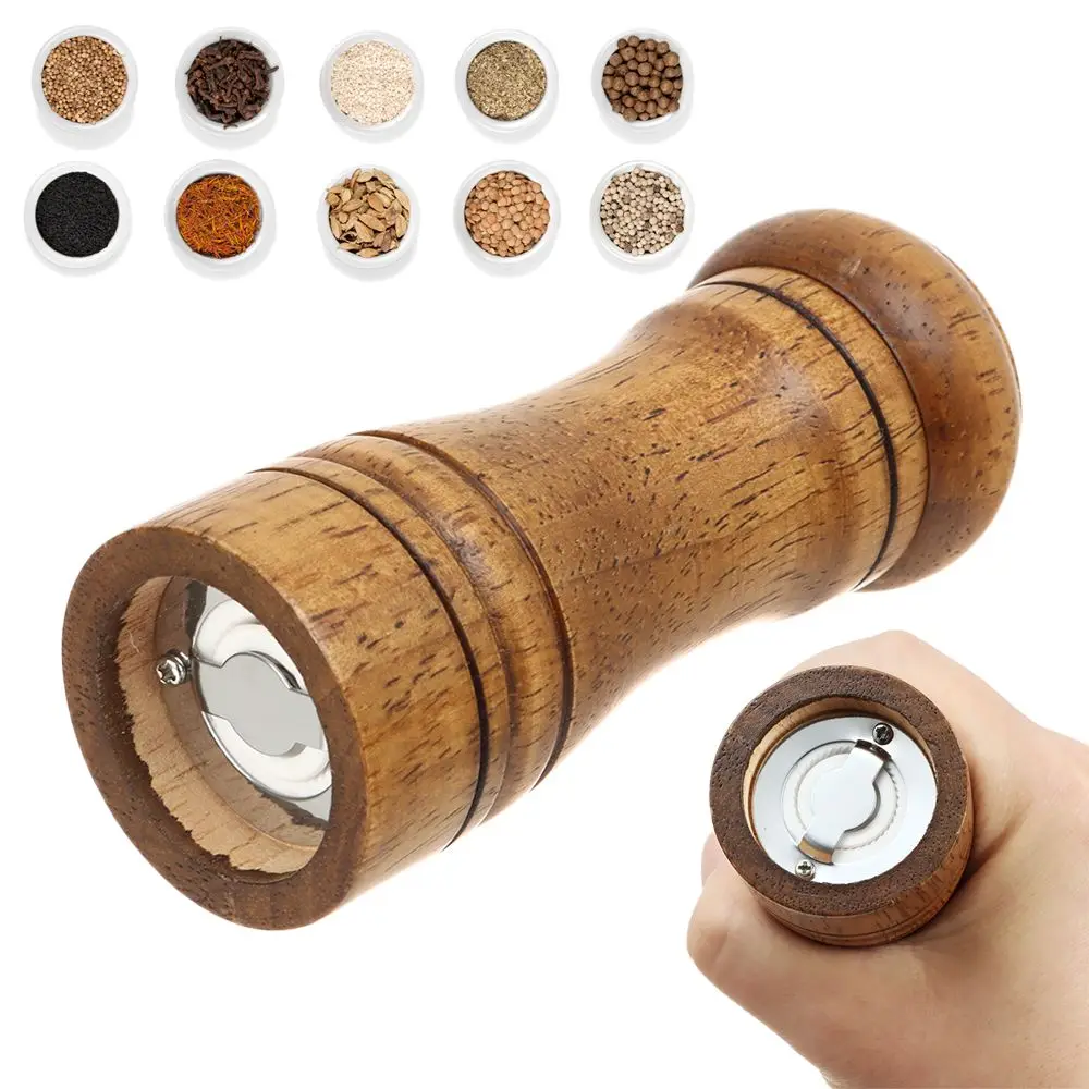 Retro Herb Refillable Spice Kitchen Tool Pepper Burnisher Pepper Mill Manual Grinder
Retro Herb Refillable Spice Kitchen Tool Pepper Burnisher Pepper Mill Manual Grinder