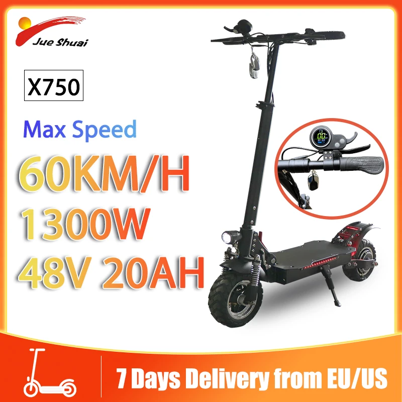 48V 1300W Electric Scooter 10 inch Motor Wheel 60KM/H Max Speed Electric Disc Brake Adults with 20AH Battery Foldable E Scooter
48V 1300W Electric Scooter 10 inch Motor Wheel 60KM/H Max Speed Electric Disc Brake Adults with 20AH Battery Foldable E Scooter