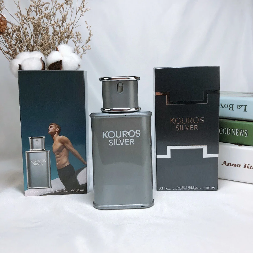 

Хит продаж, духи Kouros, серебряные мужские духи, свежий мужской парфюм, натуральный спрей, искушение, спрей для тела для мужчин, дезодорант